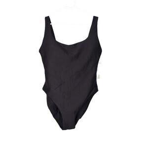 J. crew black one-piece classic sculpt Claudia swimsuit 12 NWT